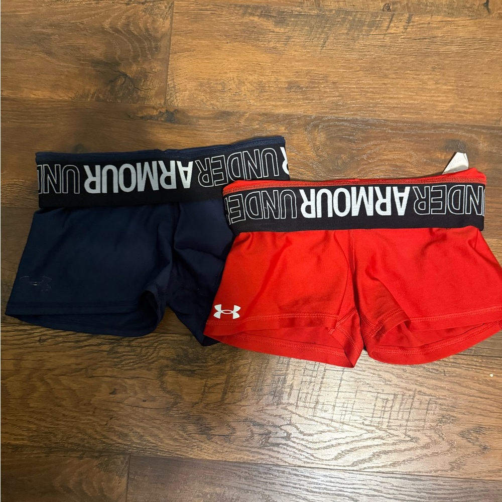 Under Armour Red Compression Shorts